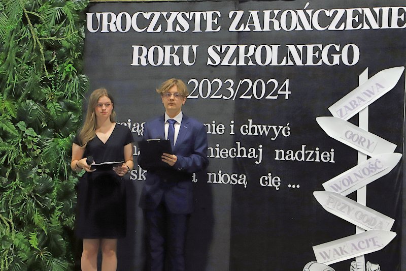 Uroczyste zakończenie roku szkolnego 2023/2024